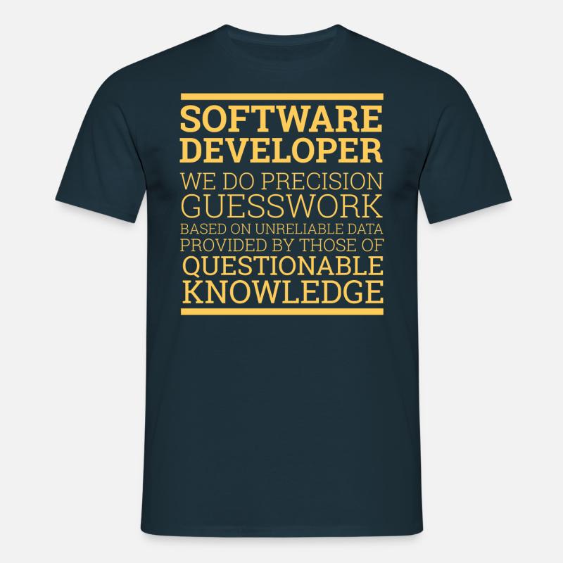 "Software Developer" | Programmer - Men's T-Shirt - navy