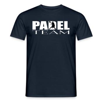Padel Mannschaft - Männer T-Shirt - Navy - Vorne - AI Model Male 178 light (178cm)