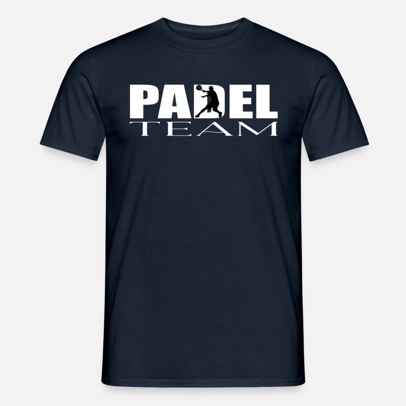 Padel Mannschaft - Männer T-Shirt - Navy