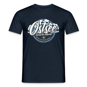 Chemise Ostsee imprimée dans la meilleure qualité de marque - T-shirt homme - marine - Devant - AI Model Male 178 light (178cm)
