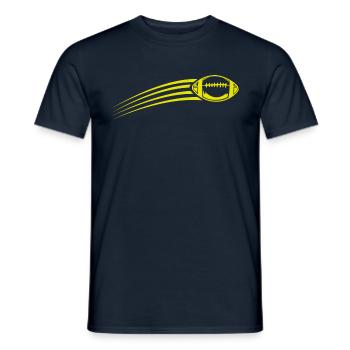 Football américain - T-shirt homme - marine - Devant - AI Model Male 178 light (178cm)