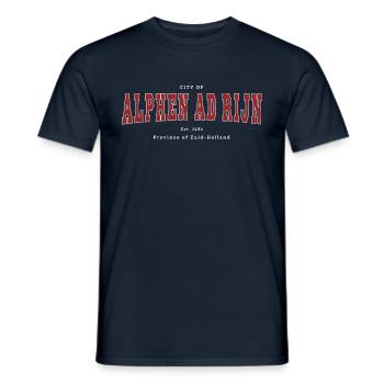 Alphen aan den Rijn - Men's T-Shirt - navy - Front - AI Model Male 178 light (178cm)