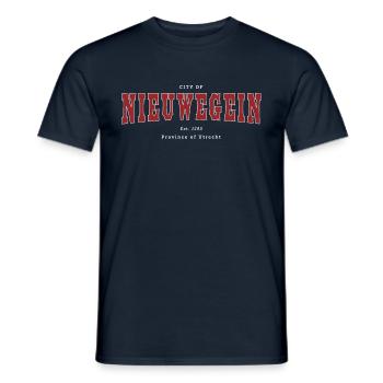 Nieuwegein - T-shirt homme - marine - Devant - AI Model Male 178 light (178cm)