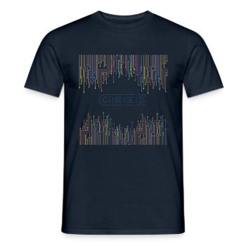 Geek & Techno - Men's T-Shirt - navy - Front - AI Model Male 178 light (178cm)