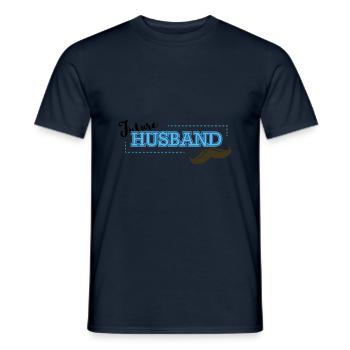 Hochzeit - zukünftiger Ehemann - Geschenk - Männer T-Shirt - Navy - Vorne - AI Model Male 178 light (178cm)