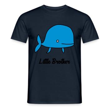 Brother / Bruder / Frère / Baby / Bébé / Birth [S] - Men's T-Shirt - navy - Front - AI Model Male 178 light (178cm)