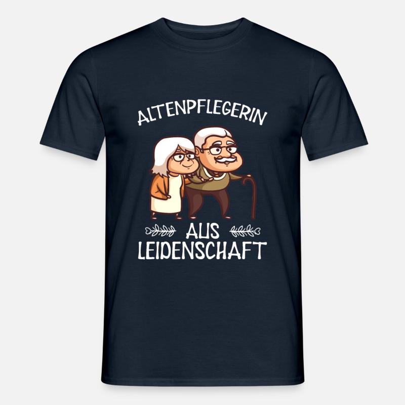 Altenpflegerin - Männer T-Shirt - Navy