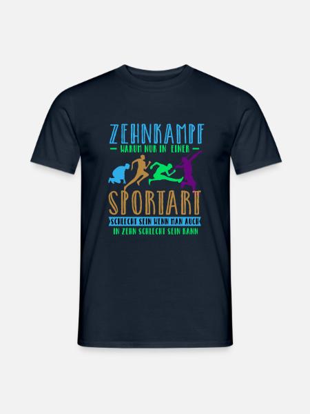 Zehnkampf - Männer T-Shirt - Navy