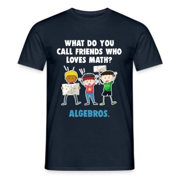 maths - Men's T-Shirt - navy - Front - AI Model Male 178 light (178cm)