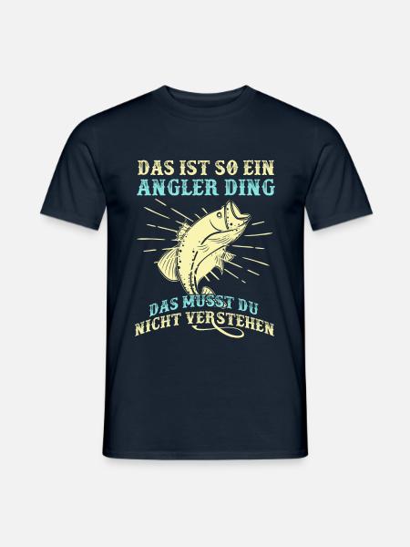 Angler - Männer T-Shirt - Navy