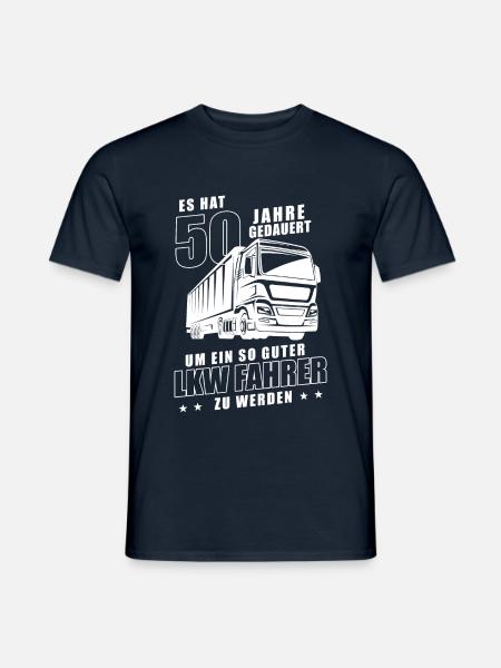 LKW Fahrer 50er Geburtstag 50 Jahre - Männer T-Shirt - Navy
