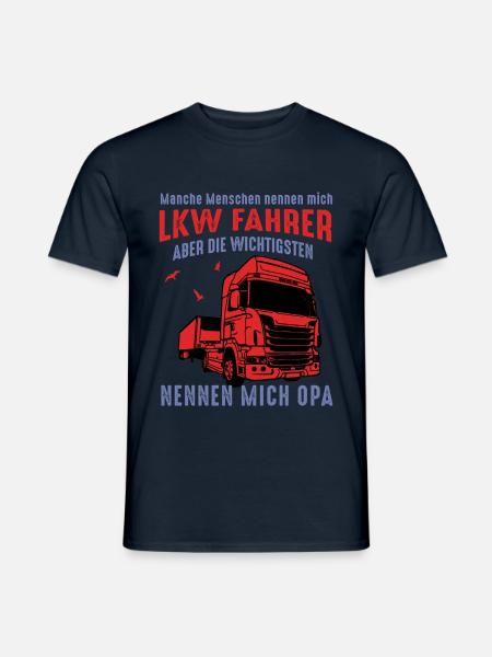 Opa LKW Fahrer - Männer T-Shirt - Navy