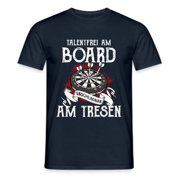 Darts - Men's T-Shirt - navy - Front - AI Model Male 178 light (178cm)