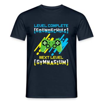 Gymnasium - Männer T-Shirt - Navy - Vorne - AI Model Male 178 light (178cm)