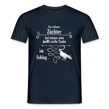 Pigeon shirt - saying shirt - Funshirt pigeon - Men's T-Shirt - navy - Front - AI Model Male 178 light (178cm)