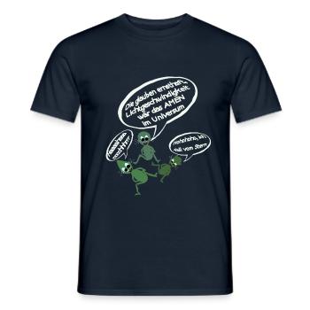 Lachende Aliens - Männer T-Shirt - Navy - Vorne - AI Model Male 178 light (178cm)