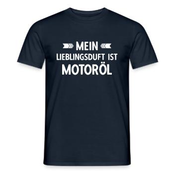 Mechaniker Lieblingsduft ist Motoröl - Männer T-Shirt - Navy - Vorne - AI Model Male 178 light (178cm)