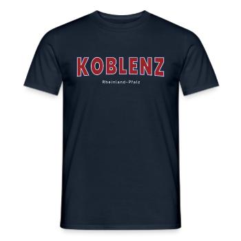 Koblenz - Männer T-Shirt - Navy - Vorne - AI Model Male 178 light (178cm)