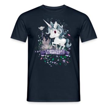 Harry Potter X-Mas Licorne - T-shirt homme - marine - Devant - AI Model Male 178 light (178cm)