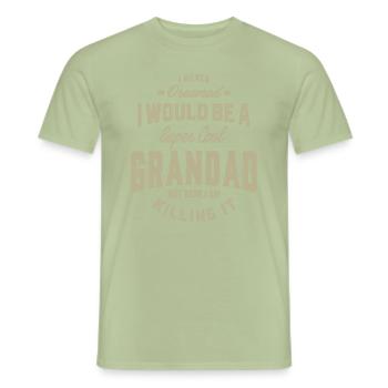 Super Cool Grandad - Men's T-Shirt - sage - Front - AI Model Male 178 light (178cm)