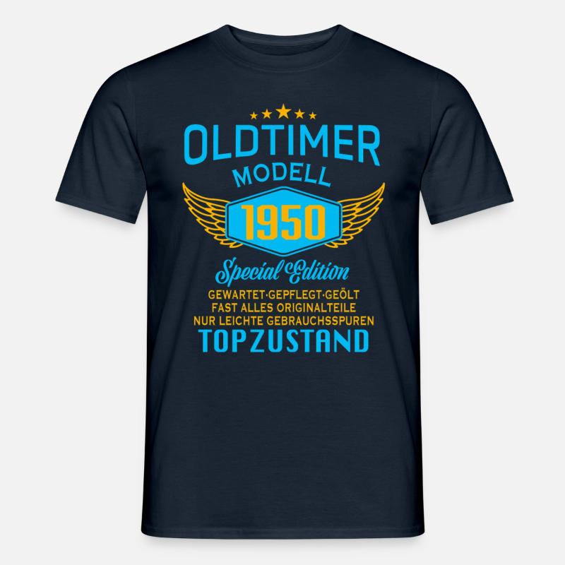 Oldtimer Modell 1950 - Männer T-Shirt - Navy