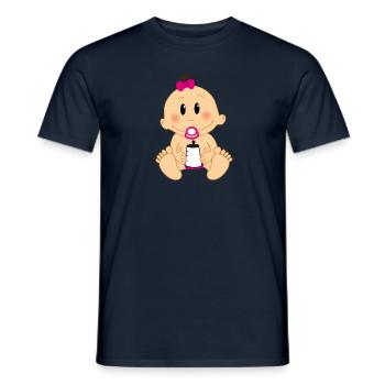 Baby Girl - Männer T-Shirt - Navy - Vorne - AI Model Male 178 light (178cm)