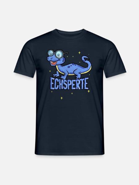 Echsperte, für Echsen, Leguan und Reptilien Fans - Männer T-Shirt - Navy