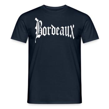 Bordeaux - T-shirt homme - marine - Devant - AI Model Male 178 light (178cm)