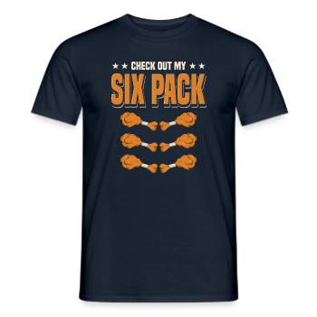 Fried Chicken - Men's T-Shirt - navy - Front - AI Model Male 178 light (178cm)