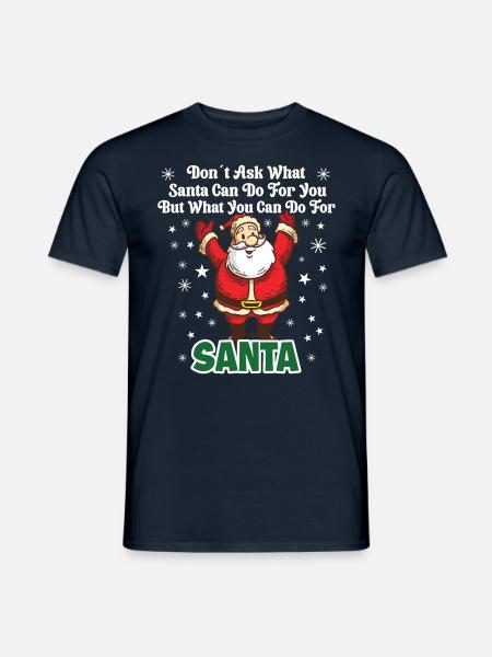 What Santa Can Do For You - Men's T-Shirt - navy