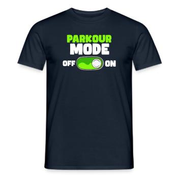 Parkour Gifts For Free Running - Men's T-Shirt - navy - Front - AI Model Male 178 light (178cm)