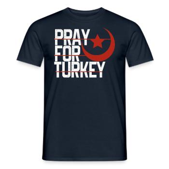 Turkey earthquake - Men's T-Shirt - navy - Front - AI Model Male 178 light (178cm)