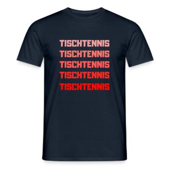 Tennis de table Tennis de table Tennis de table Tennis de table - T-shirt homme - marine - Devant - AI Model Male 178 light (178cm)
