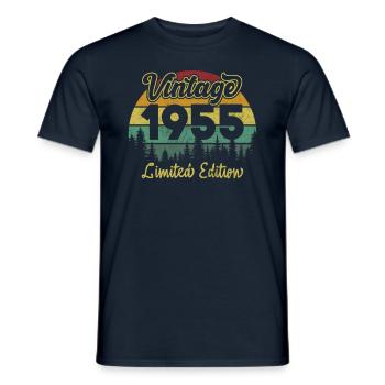Vintage 1955 limited edition - T-shirt homme - marine - Devant - AI Model Male 178 light (178cm)