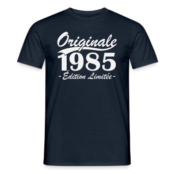 Original 1985 Limited Edition - Men's T-Shirt - navy - Front - AI Model Male 178 light (178cm)