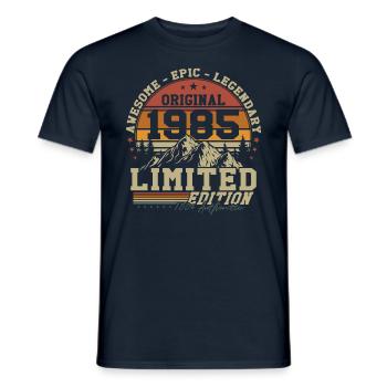 Original 1985 Jahrgang Geburtstag Geschenk - Männer T-Shirt - Navy - Vorne - AI Model Male 178 light (178cm)