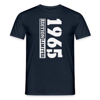 1965 Édition Limitée Humour Anniversaire 60 Ans - T-shirt homme - marine - Devant - AI Model Male 178 light (178cm)