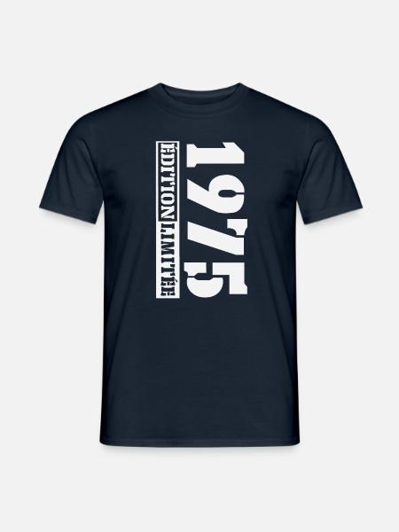 1975 Édition Limitée Humour Anniversaire 50 Ans - Mænd T-shirt - marineblå