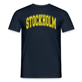 Stockholm - Men's T-Shirt - navy - Front - AI Model Male 178 light (178cm)