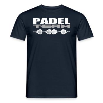 Padel Mannschaft - Männer T-Shirt - Navy - Vorne - AI Model Male 178 light (178cm)
