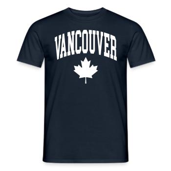 Vancouver - Männer T-Shirt - Navy - Vorne - AI Model Male 178 light (178cm)