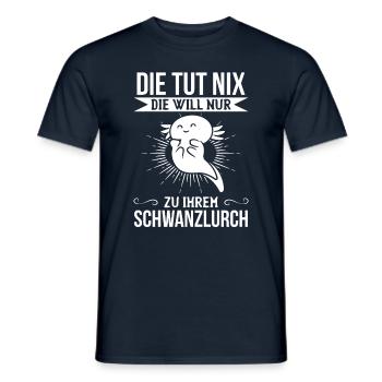 Die Tut Nix Die Will Nur Zu Ihrem Schwanzlurch Axo - Männer T-Shirt - Navy - Vorne - AI Model Male 178 light (178cm)