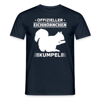 Eichhörnchen - Offizieller Eichhörnchen Kumpel - Männer T-Shirt - Navy - Vorne - AI Model Male 178 light (178cm)