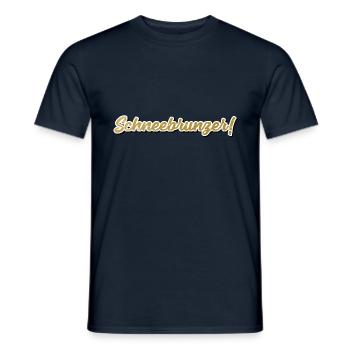 Schneebrunzer Österreich Dialekt Mundart Sprache - Männer T-Shirt - Navy - Vorne - AI Model Male 178 light (178cm)