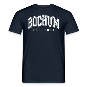 Bochum - Männer T-Shirt - Navy - Vorne - AI Model Male 178 light (178cm)