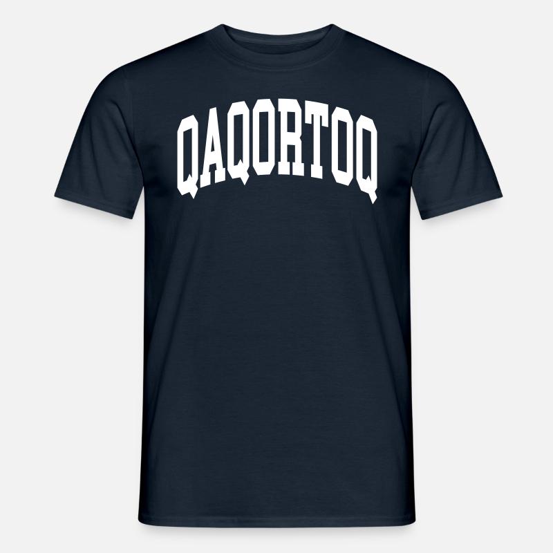 Qaqortoq - Männer T-Shirt - Navy
