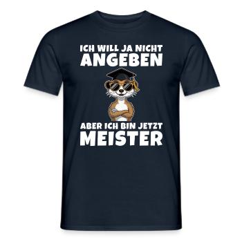 Meisterprüfung Ausbildung bestanden Meister - Männer T-Shirt - Navy - Vorne - AI Model Male 178 light (178cm)