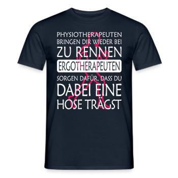 ERGOTHERAPEUT lustiger Spruch. - Männer T-Shirt - Navy - Vorne - AI Model Male 178 light (178cm)