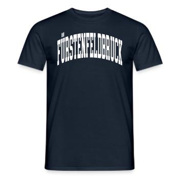 Fürstenfeldbruck - Men's T-Shirt - navy - Front - AI Model Male 178 light (178cm)