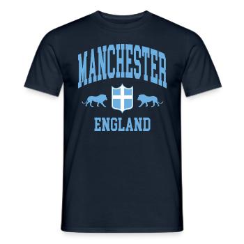 Manchester - T-shirt homme - marine - Devant - AI Model Male 178 light (178cm)